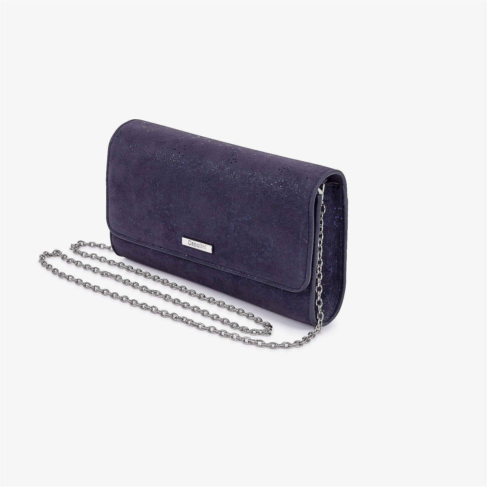 Asos navy clutch bag online